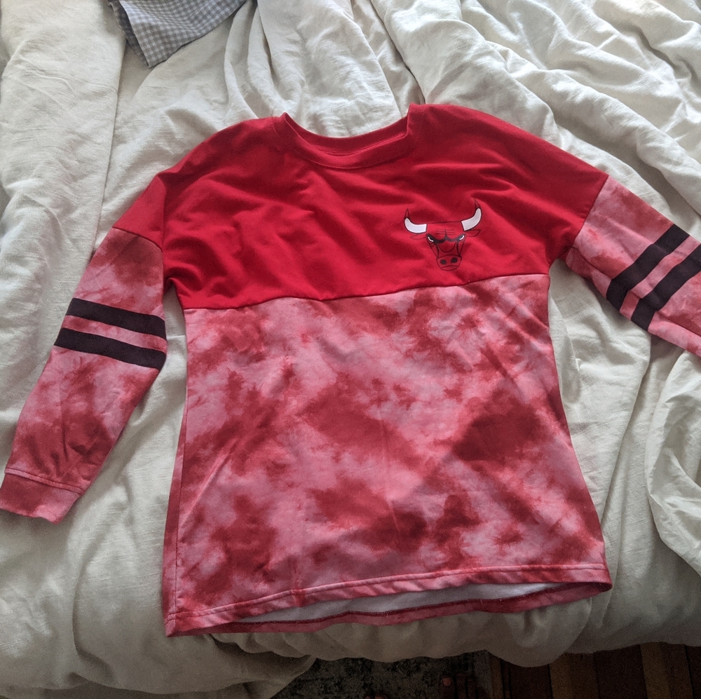 Chicago Bulls Tie Dye Long Sleeve Tee